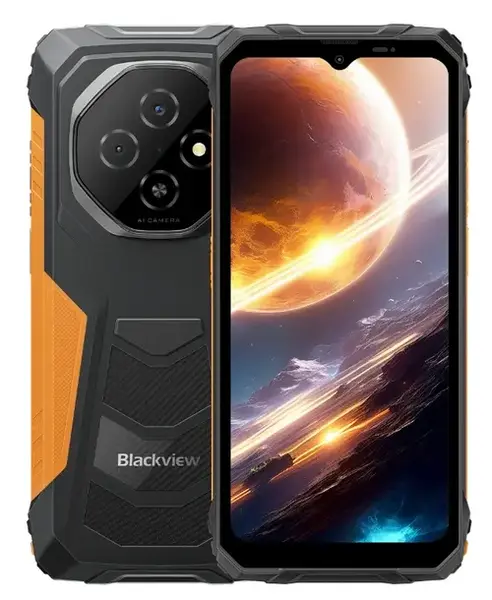 Telefon mobil Blackview FORT 1, Ecran IPS LCD 6.56inch, Procesor Unisoc Tiger T615 Octa-Core, 6GB RAM, 256GB Flash, Camera Duala 16 + 2 MP, Bluetooth, Wi-Fi, Android, 4G, Dual SIM (Negru/Portocaliu)