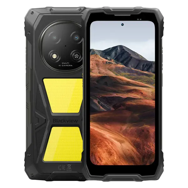 Telefon Mobil Blackview ROCK 2 Pro, Negru, 5G, Ecran 6.67 HD+ 120Hz, 32GB RAM (8GB + 24GB extensibili), 256GB ROM, Android 16, Baterie 15000mAh, 33W, NFC, Dual SIM