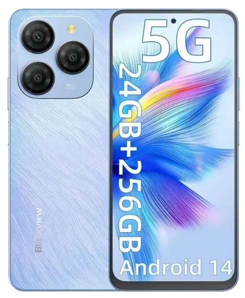 Telefon Mobil Blackview Shark 9, Procesor Unisoc T820, Ecran IPS LCD 6.67inch, 8GB RAM, 256GB Flash, Camera Tripla 50 + 2 + 2 MP, Wi-Fi, 5G, Dual Sim, Android (Albastru)