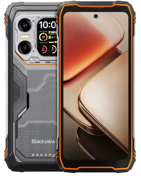 Telefon Mobil Blackview Xplore 1, Portocaliu, 5G, 6.78, ³ FHD+, 48GB RAM (16GB + 32GB Extensibili), 512 GB ROM, 64 MP, Android 15, Dimensity 7050, Ecran Secundar, Night Vision, 20000, mAh, 55, W