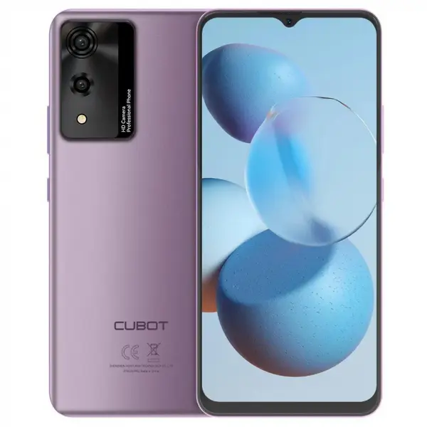 Telefon mobil Cubot A10, Mov, 4G, 6.56 HD+ 90Hz, 12GB RAM (4GB + 8GB extensibili), 128GB ROM, Android 14, SC T606 Octa-Core, 48MP+16MP, NFC, OTG, Face ID, baterie de 5100mAh, Dual SIM