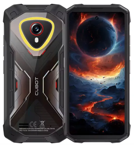 Telefon mobil Cubot King Kong MINI 4, Negru, 4G, 4.7 IPS, 16GB RAM (6GB+10GB Extensibili), 128GB ROM, 48MP, Android 15, Unisoc, NFC, Face ID, 4700mAh, Dual SIM