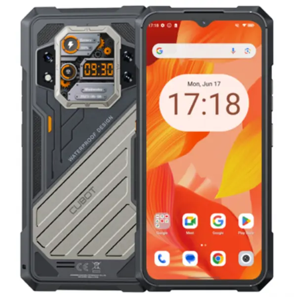 Telefon mobil Cubot KingKong X, Negru, 5G, 6.58 FHD+ 120Hz Dual Screen, 32GB RAM(16GB+16GB extensibil), 512GB ROM, Android 14, MediaTek Dimensity 7050, 100MP+32MP, NFC, OTG, 10200mAh, Dual SIM