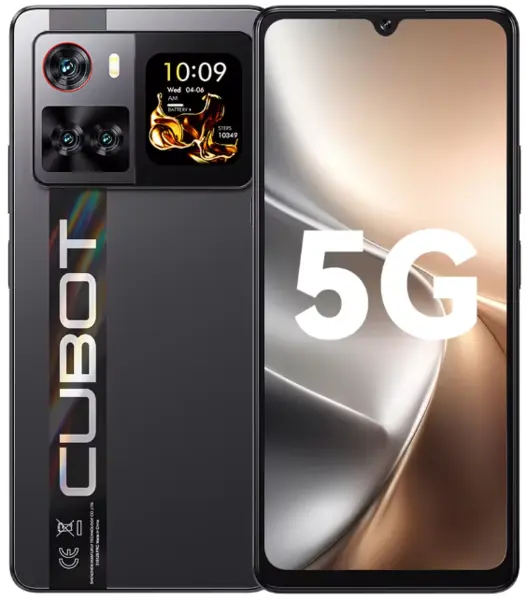 Telefon mobil Cubot X100, Negru, 5G, 6.88 HD+ 120Hz, 16GB RAM (8GB + 8GB extensibili), 256GB ROM, Android 15, Dimensity 7025, 64MP, 1.72 Ecran spate, NFC, Face ID, 5100mAh, 33W, Dual SIM