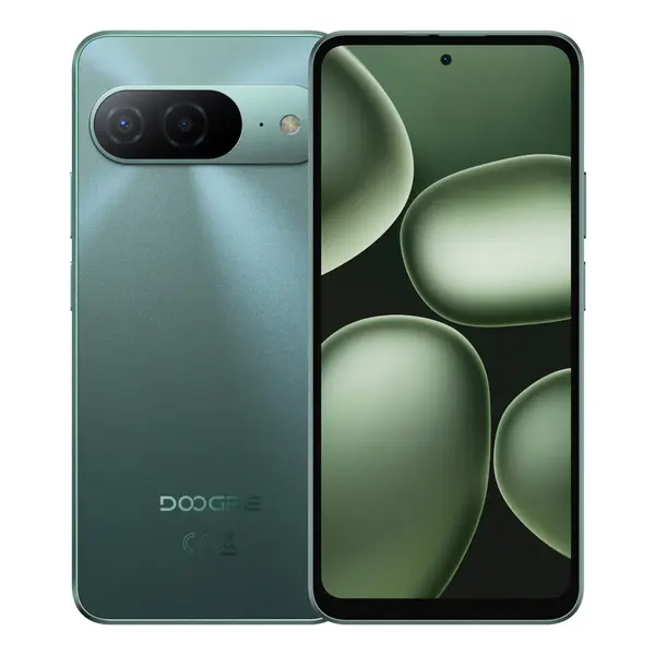 Telefon Mobil DOOGEE B10, Verde, 4G LTE, Ecran 6.6 FHD+, 48GB RAM (6GB + 42GB extensibili), 256GB ROM, Procesor Helio G100, Baterie 7600mAh 33W, Camera 64MP, Android 16, Dual SIM