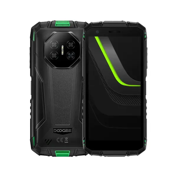 Telefon Mobil DOOGEE Fire 3 Max, Verde, 4G, Camping Light 1200LM, 5.5 HD+, 32GB RAM (8GB + 24GB extensibili), 256GB, Camera 48MP + 20MP Night Vision, Android, 8350mAh, Dual SIM