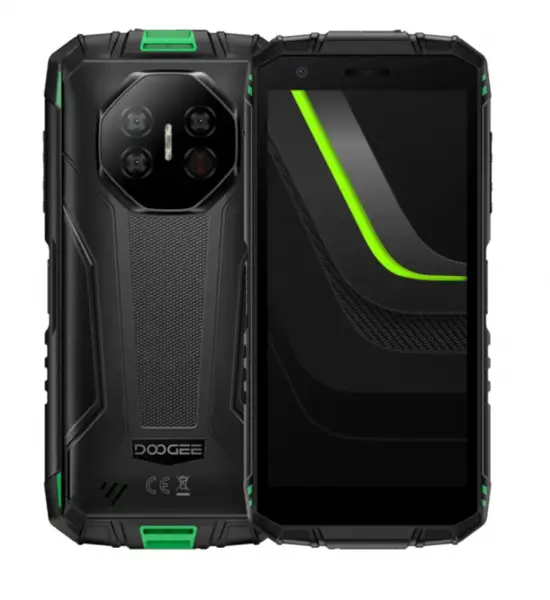 Telefon mobil Doogee Fire 3 Pro, Verde, 4G, 5.5 HD+ IPS, 16GB RAM (4GB + 12GB Extensibili), 128GB ROM, 16MP, Android 15, Unisoc T7200, Night Vision, NFC, Incarcare inversa, 8350mAh, 18W, Dual SIM