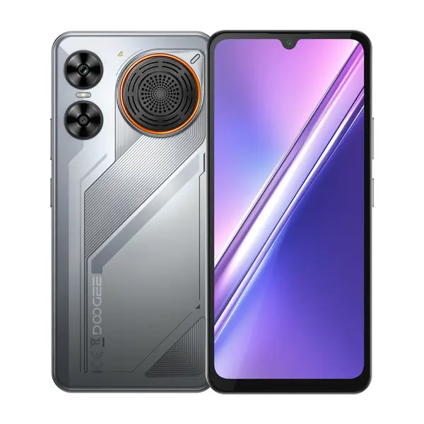 Telefon Mobil Doogee M30, Argintiu, 4G, 6.88 HD+ IPS 120Hz, 48GB RAM (6GB + 42GB extensibili), 256GB ROM, 64MP + 20MP, Android 16, Unisoc T7280 Octa-Core, NFC, 8000mAh, 33W, Difuzor 135dB, Dual SIM
