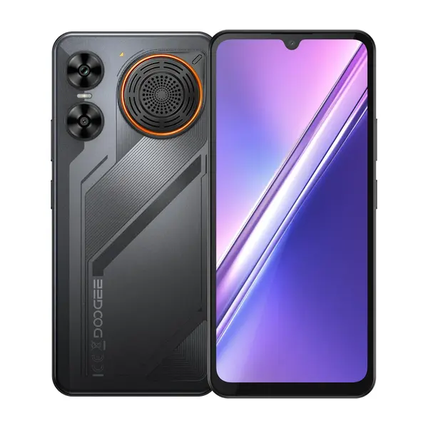 Telefon Mobil Doogee M30, Negru, 4G, 6.88 HD+ IPS 120Hz, 48GB RAM (6GB + 42GB extensibili), 256GB ROM, 64MP + 20MP, Android 16, Unisoc T7280 Octa-Core, NFC, 8000mAh, 33W, Difuzor 135dB, Dual SIM