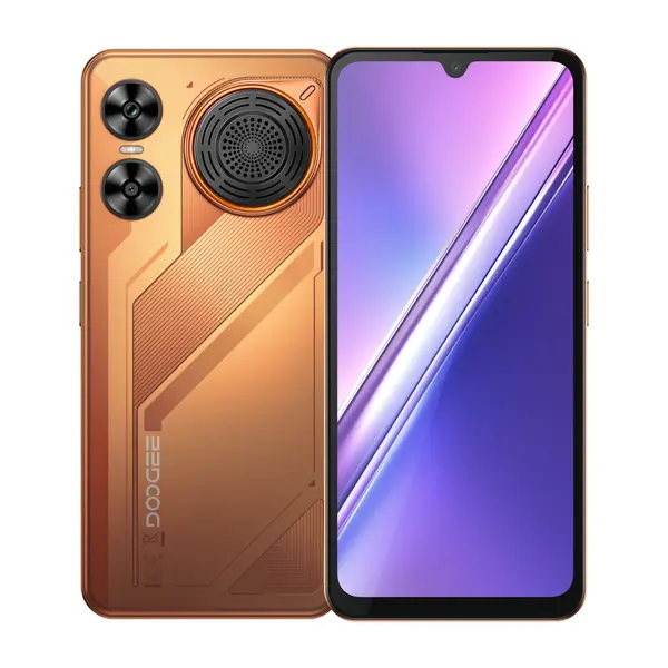Telefon Mobil Doogee M30, Portocaliu, 4G, 6.88 HD+ IPS 120Hz, 48GB RAM (6GB + 42GB extensibili), 256GB ROM, 64MP + 20MP, Android 16, Unisoc T7280 Octa-Core, NFC, 8000mAh, 33W, Difuzor 135dB, Dual SIM