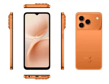 Telefon Mobil DOOGEE Note 57 Lite, Portocaliu, 4G LTE, 6.56 HD+ 90Hz, 12GB RAM (3GB + 9GB extensibili), 32GB ROM, SC9863A, Camera 13MP, 6150mAh, Android 16, Dual SIM