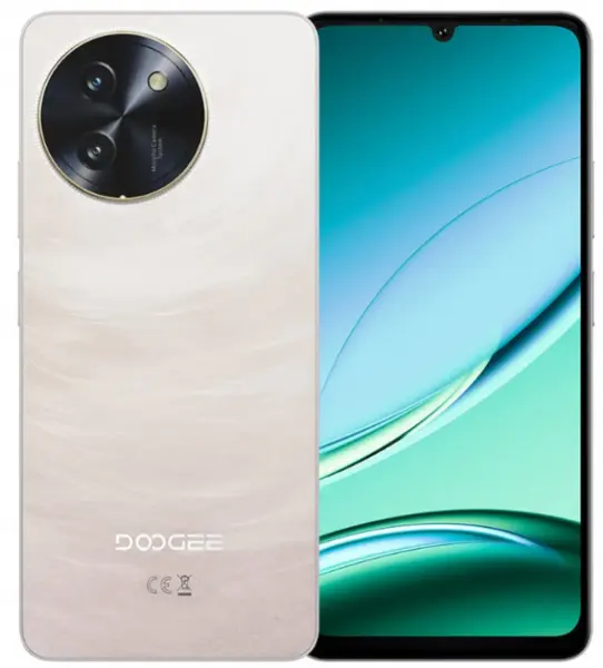 Telefon Mobil Doogee Note 59 Pro, Crem, 5G, 6.75 HD+ IPS 120Hz, 32GB RAM (8GB + 24GB extensibil), 256GB, Android 15, Unisoc T8200, 16MP+8MP, 6250mAh, NFC, Dual SIM