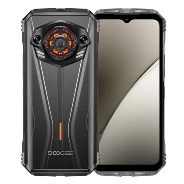 Telefon mobil Doogee S Punk Pro, Argintiu, 4G, ecran 6.6 FHD+ IPS 90Hz, 32GB RAM (8GB+24GB extinsibili), 512GB ROM, camera AI de 50MP, Unisoc T7280, Android 14, baterie de 10800mAh, 33W, NFC, Dual SI