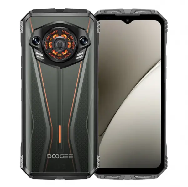 Telefon mobil Doogee S Punk Pro, portocaliu, 4G, ecran 6.6 FHD+ IPS 90Hz, 32GB RAM (8GB+24GB extinsibili), 512GB ROM, camera AI de 50MP, Unisoc T7280, Android 14, baterie de 10800mAh, 33W, NFC, Dual