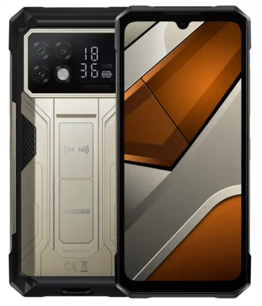 Telefon Mobil Doogee S200 Max, Auriu, 5G, 6.72 FHD+ IPS, 36GB RAM (16GB + 20GB Extensibili), 512 GB, 108 MP, Android 15, Dimensity 7050, Ecran Secundar Spate, Night Vision, 22000mAh, 66W, Dual SIM