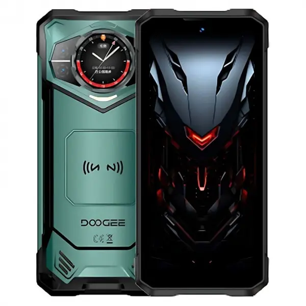 Telefon mobil Doogee S200X, Verde, 5G, Dual Display (6.72 +1.32 ) 2.4K AMOLED, Functii AI Foto, 48GB RAM (12GB + 36GB extensibili), 512GB ROM, 100MP, Android 16, Dimensity 7050, 10100mAh, Dual SIM