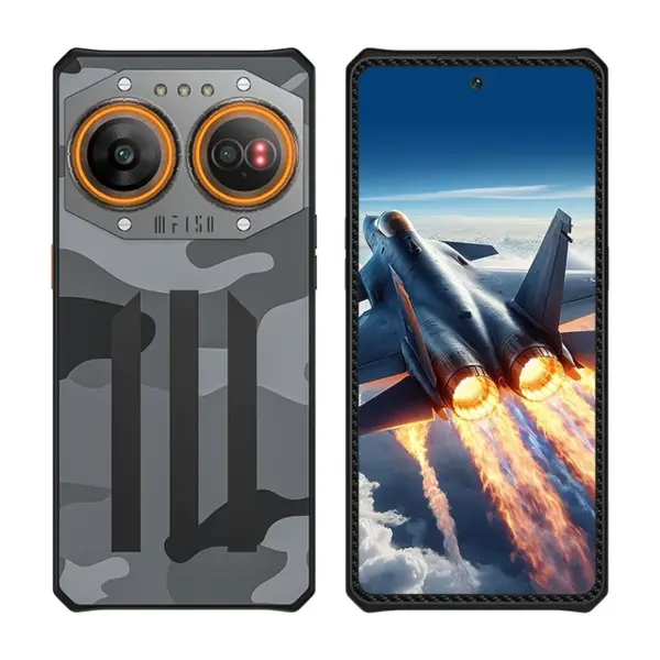 Telefon mobil F150 Air2 Ultra Black, Rugged ultra slim, 5G, 6.8 AMOLED FHD+ 120Hz, 32GB RAM (16GB + 16GB extensibili), 512GB ROM, Camera 108MP, Night Vision 64MP, 65W, Amprenta In-Display, Dual SIM