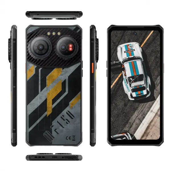 Telefon mobil F150 Air3 Doodle, Rugged ultra slim, 4G, Dynamic Island, 6.6 HD+, 24GB RAM (12GB +12GB extensibili), 512GB ROM, Camera 100MP, 30W, Dual SIM