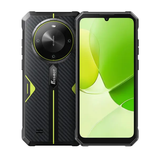 Telefon mobil FOSSiBOT F105 Green, 4G, 6.745, HD+, 12GB RAM (4GB + 8GB extensibili), 64GB ROM, 20MP, Android 14, MT8768 Octa-Core, NFC, 10300mAh, Dual SIM