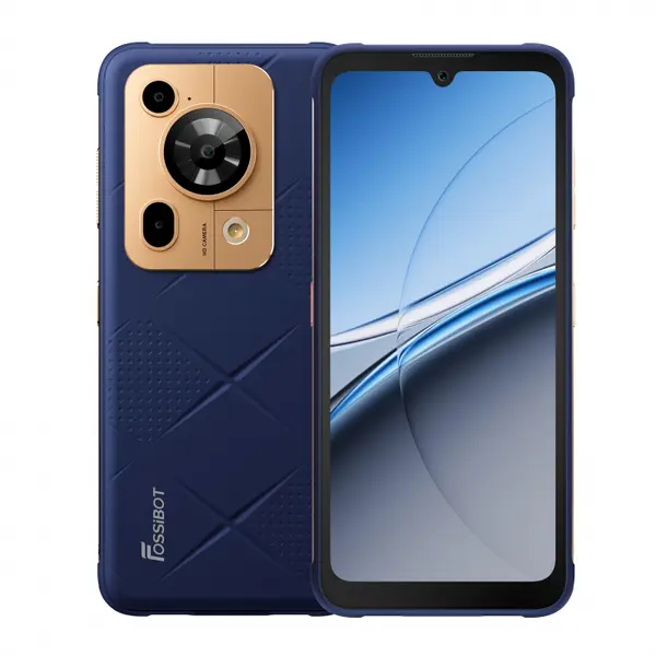 Telefon mobil FOSSiBOT F112 Pro 5G, Albastru, 6.88, HD+ IPS, 24GB RAM(8GB+16GB extensibili), 256GB ROM, Android 14, Incarcare inversa, 50MP+16MP, 18W, Dual SIM Hybrid