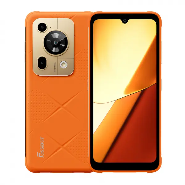 Telefon mobil FOSSiBOT F112 Pro 5G, Portocaliu, 6.88, HD+ IPS, 24GB RAM(8GB+16GB extensibili), 256GB ROM, Android 14, Incarcare inversa, 50MP+16MP, 18W, Dual SIM Hybrid