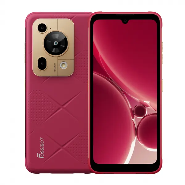 Telefon mobil FOSSiBOT F112 Pro 5G, Rosu, 6.88, HD+ IPS, 24GB RAM(8GB+16GB extensibili), 256GB ROM, Android 14, Incarcare inversa, 50MP+16MP, 18W, Dual SIM Hybrid