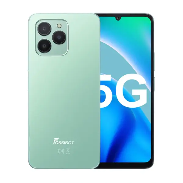 Telefon mobil FOSSiBOT S1 Verde, 5G, 6.745 HD+ IPS, 24GB RAM(6GB+18GB extensibili), 128GB ROM+1TB TF card, Android 14, 50MP+8MP+2MP, 4900mAh, 10W, NFC, Face ID