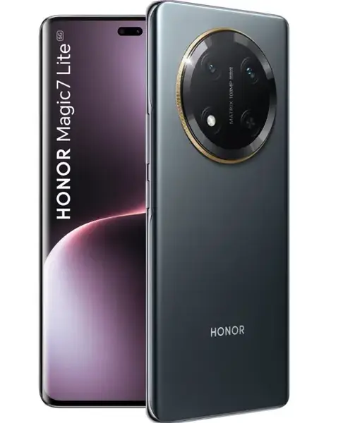 Telefon Mobil Honor Magic7 Lite, Procesor Qualcomm SM6450 Snapdragon 6 Gen 1, Octa-Core, AMOLED Capacitive touchscreen 6.78inch, 8GB RAM, 256GB Flash, Camera Duala 108 + 5 MP, 5G, Wi-Fi, Dual SIM, Android (Negru)