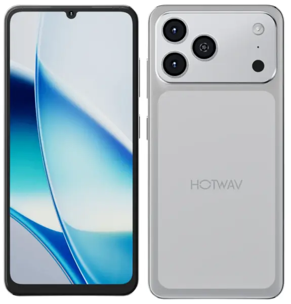 Telefon Mobil HOTWAV A17 Pro Max, Argintiu, 4G, 6.75 IPS, 16GB RAM (4GB + 12GB Extensibili), 256GB ROM, Camera 13MP, Android 15, Procesor ASR8662 Octa-Core, Wi-Fi 6, Bluetooth 5.4, Dual SIM