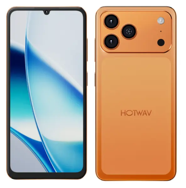 Telefon Mobil HOTWAV A17 Pro Max, Orange, 4G, 6.75 IPS, 12GB RAM (3GB + 9GB Extensibili), 128GB ROM, Camera 13MP, Android 15, Procesor ASR8662 Octa-Core, Wi-Fi 6, Bluetooth 5.4, Dual SIM