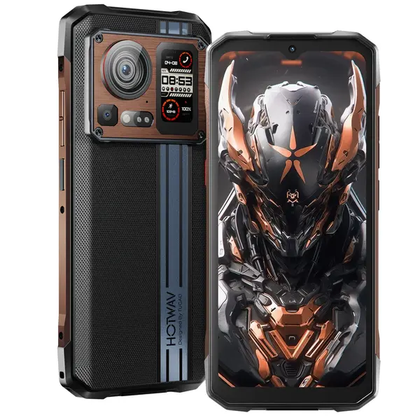 Telefon mobil HOTWAV Cyber 15, Gold, 4G, 6.6 FHD+, 24GB RAM(12GB+12GB extensibili), 256GB ROM, 200MP+24MP Night Vision, Android 13, Helio G99, 6280mAh, NFC, Dual SIM