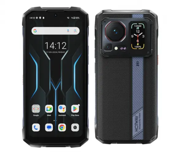 Telefon mobil HOTWAV Cyber 16 Pro, Negru, 4G, 6.6, ³ 2K 120, Hz, 24, GB (8GB + 16GB extensibili), 512, GB ROM, 108, MP, Android 15, Helio G100, Ecran tactil spate, NFC, 6280mAh, 33W, Dual SIM