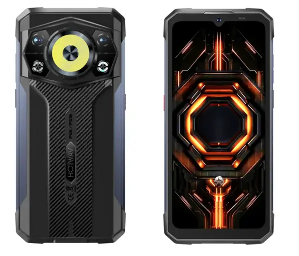 Telefon Mobil HOTWAV Cyber 17 Rugged, Albastru, 4G, Ecran 6.74 120Hz, 16GB RAM (6GB + 10GB extensibili), 128GB, Camera 48MP, Baterie 6200mAh, Camping Light, Android 16, NFC, Dual SIM