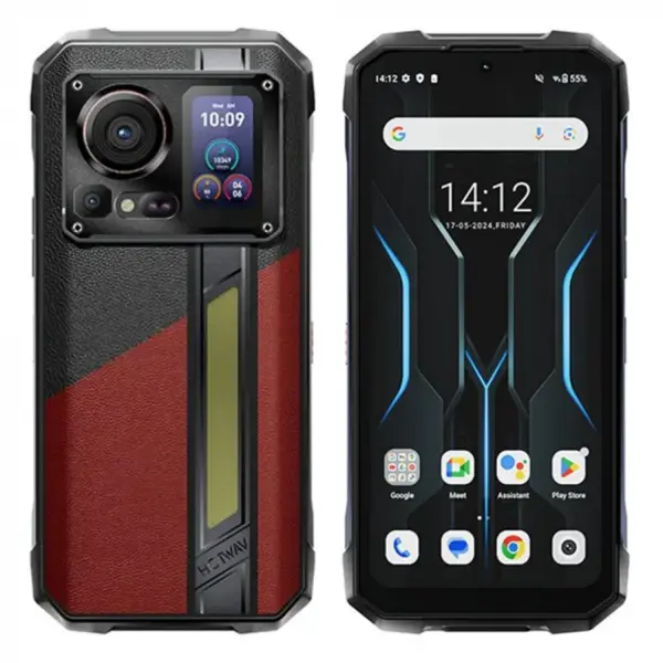 Telefon mobil HOTWAV Hyper 7 Pro, Rosu, 5G, 6.6 2.4K 120Hz, 36GB RAM (16GB+20GB extensibili), 256GB ROM, 200MP+24MP Night Vision, Android 14, MediaTek Dimensity 7050, 10800mAh, NFC, Dual SIM