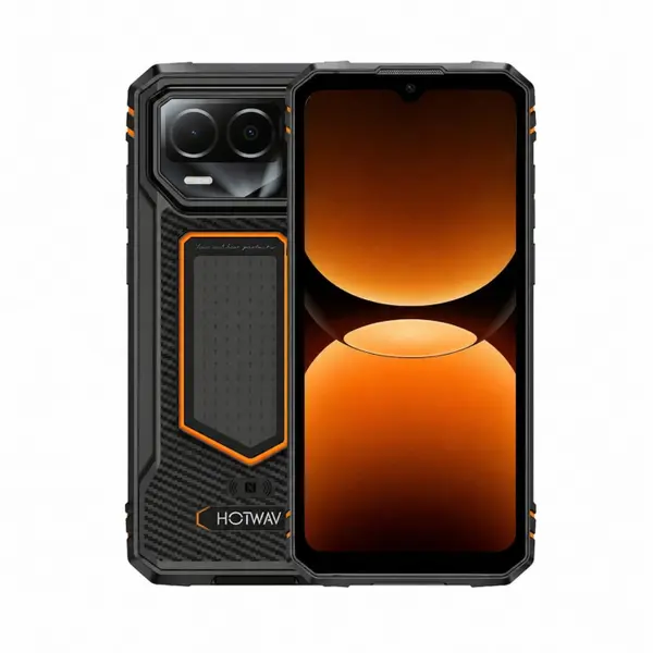 Telefon Mobil HOTWAV T8, Portocaliu, 4G, 6.74 120Hz, 12GB RAM (4GB + 8GB extensibili), 64GB, Unisoc T7250, 6200mAh, 20W Fast Charge, 270LM Camping Light, Android 16, NFC, Dual SIM