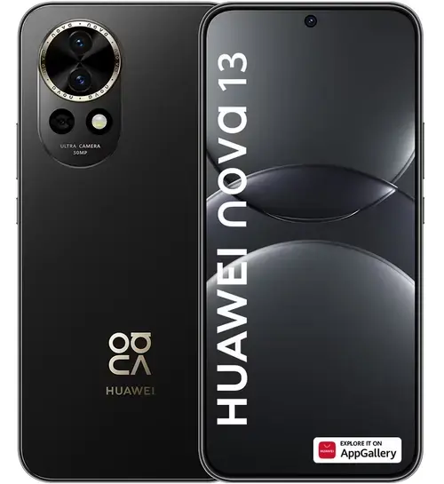 Telefon mobil Huawei Nova 13, OLED Capacitiv touchscreen 6.7inch, 12GB RAM, 256GB Flash, Camera Duala 50 + 8 MP, 4G, Wi-Fi, Dual SIM, EMUI 14.2 (Negru)
