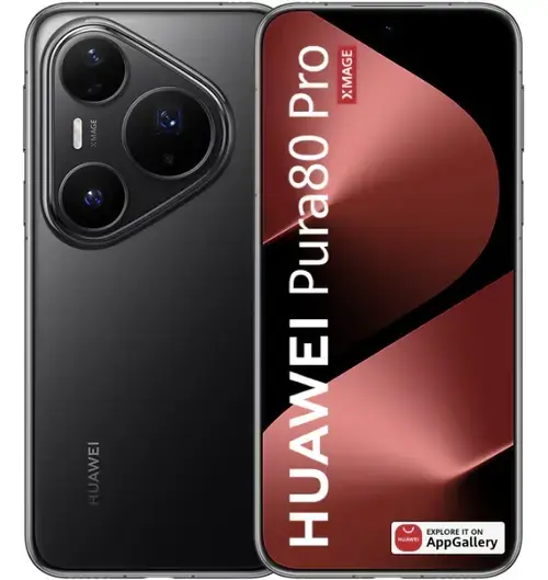 Telefon Mobil Huawei Pura 80 Pro, Procesor Octa-Core, LTPO OLED 6.8inch, 12GB RAM, 512GB Flash, Camera Tripla 50 + 48 + 40 MP, Wi-Fi, 4G, Dual SIM, EMUI (Negru)
