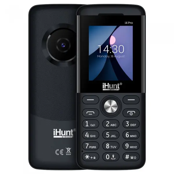 Telefon Mobil iHUNT i4 Pro, Negru, 2G, Ecran 1.77 QVGA, 32MB RAM, 32MB ROM, Sistem propriu, Radio FM, Lanterna, Bluetooth, 800 mAh, Dual SIM