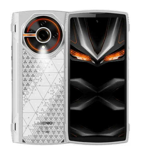 Telefon Mobil LAGENIO Panther 2, Alb, 4G, 6.7 HD+ 120Hz, 12GB RAM (4GB + 8GB Extensibili), 128GB ROM, 16MP, Android 15, Unisoc T7250, Lumini RGB, NFC, OTG, 5150mAh, 18W, Dual SIM