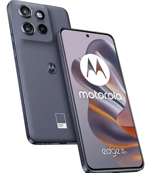 Telefon Mobil Motorola Edge 50 Neo, Procesor Mediatek Dimensity 7300, LTPO P-OLED 6.4inch, 12GB RAM, 512GB Flash, Camera Tripla 50 + 10 + 13 MP, Wi-Fi, 5G, Dual Sim, Android (Gri)