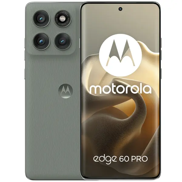 Telefon mobil Motorola Edge 60 Pro, 5G, 256GB, 8GB RAM, Dual SIM, Pantone Shadow