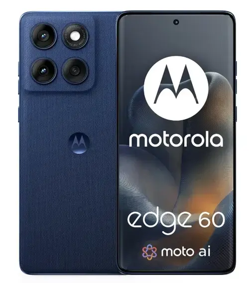 Telefon Mobil Motorola Edge 60, Procesor Mediatek Dimensity 7300, P-OLED 6.67inch, 12GB RAM, 256GB Flash, Camera Tripla 50 + 10 + 50 MP, Wi-Fi, 5G, Dual Sim, Android (Albastru)