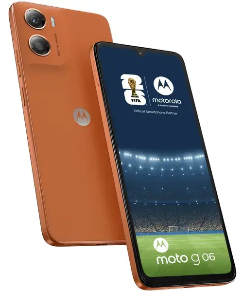 Telefon Mobil Motorola Moto G06, Procesor Mediatek Helio G81 Ultra Octa-Core, IPS LCD Touchscreen 6.88inch, 4GB RAM, 256GB Flash, Camera 50 MP, Wi-Fi, 4G, Dual Sim, Android (Portocaliu)