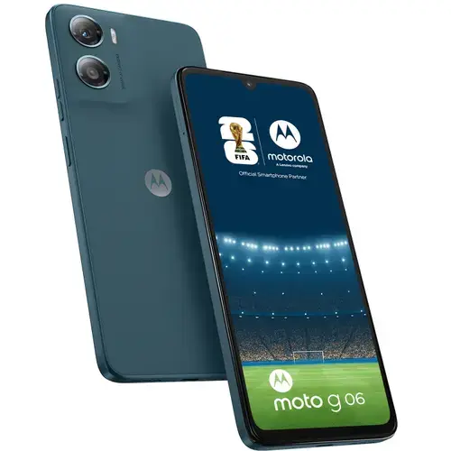 Telefon Mobil Motorola Moto G06, Procesor Mediatek Helio G81 Ultra Octa-Core, IPS LCD Touchscreen 6.88inch, 4GB RAM, 64GB Flash, Camera 50 MP, Wi-Fi, 4G, Dual Sim, Android (Albastru)