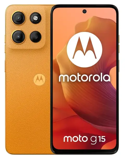 Telefon Mobil Motorola Moto G15, Procesor Mediatek Helio G81 Extreme Octa Core, IPS LCD Capacitive touchscreen 6.72inch, 8GB RAM, 256GB Flash, Camera Duala 50+5MP, Wi-Fi, 4G, Dual Sim, Android (Portocaliu)