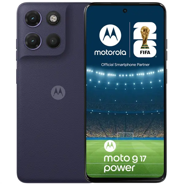 Telefon mobil Motorola moto g17 Power, 256GB, 8GB RAM, Dual SIM, Evening Blue