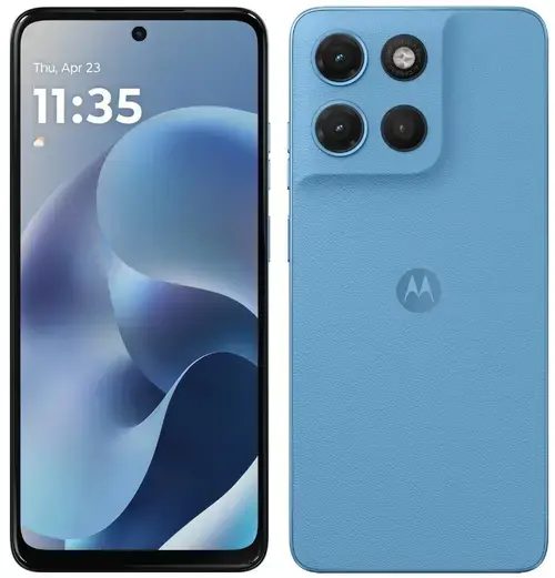 Telefon Mobil Motorola Moto G17, Procesor Mediatek Helio G81 Extreme, Ecran IPS LCD 6.72inch, 4GB RAM, 128GB Flash, Camera Duala 50 + 5 MP, Wi-Fi, 4G, Dual Sim, Android (Albastru)