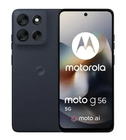 Telefon Mobil Motorola Moto G56, Procesor Mediatek Dimensity 7060 Octa-core, IPS LCD 6.72inch, 8GB RAM, 256GB Flash, Camera Duala 50 + 8 MP, Wi-Fi, 5G, Dual SIM, Android (Negru)