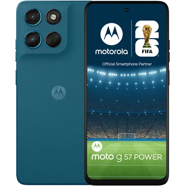Telefon mobil Motorola Moto g57 Power 5G, 256GB, 12GB RAM, Dual SIM, Pantone Corsair