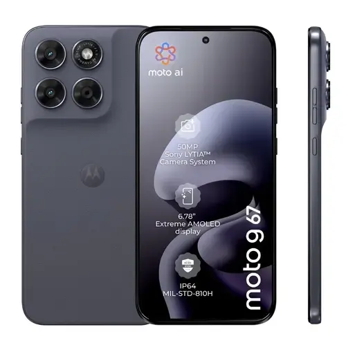 Telefon Mobil Motorola Moto G67, Procesor Mediatek Dimensity 6300 Octa-Core, AMOLED Touchscreen 6.78inch, 8GB RAM, 128GB Flash, Camera Duala 50 + 8 MP, Wi-Fi, 5G, Dual Sim, Android (Gri)
